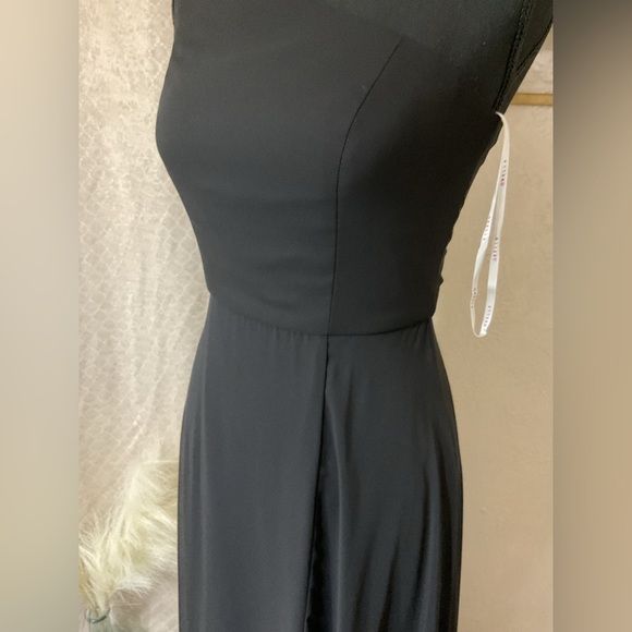 BELLA BRIDES MAIDS Chic Black One-Shoulder Evening Gown - Picture 12 of 15